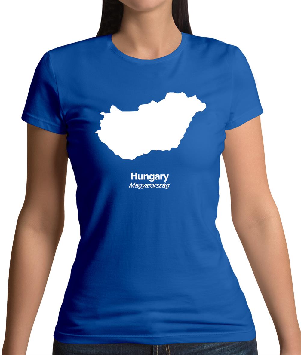 Hungary Silhouette Womens T-Shirt
