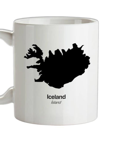 Iceland Silhouette Ceramic Mug