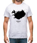 Iceland Silhouette Mens T-Shirt