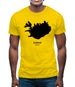 Iceland Silhouette Mens T-Shirt