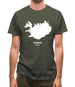 Iceland Silhouette Mens T-Shirt