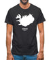 Iceland Silhouette Mens T-Shirt