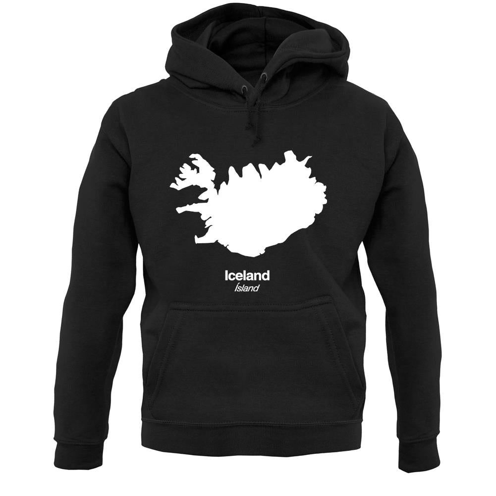 Iceland Silhouette Unisex Hoodie