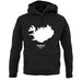 Iceland Silhouette unisex hoodie