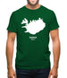 Iceland Silhouette Mens T-Shirt