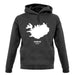 Iceland Silhouette unisex hoodie