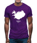 Iceland Silhouette Mens T-Shirt