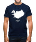 Iceland Silhouette Mens T-Shirt