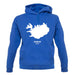 Iceland Silhouette unisex hoodie