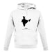 India Silhouette unisex hoodie