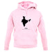 India Silhouette unisex hoodie