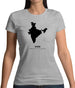 India Silhouette Womens T-Shirt