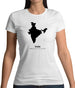 India Silhouette Womens T-Shirt