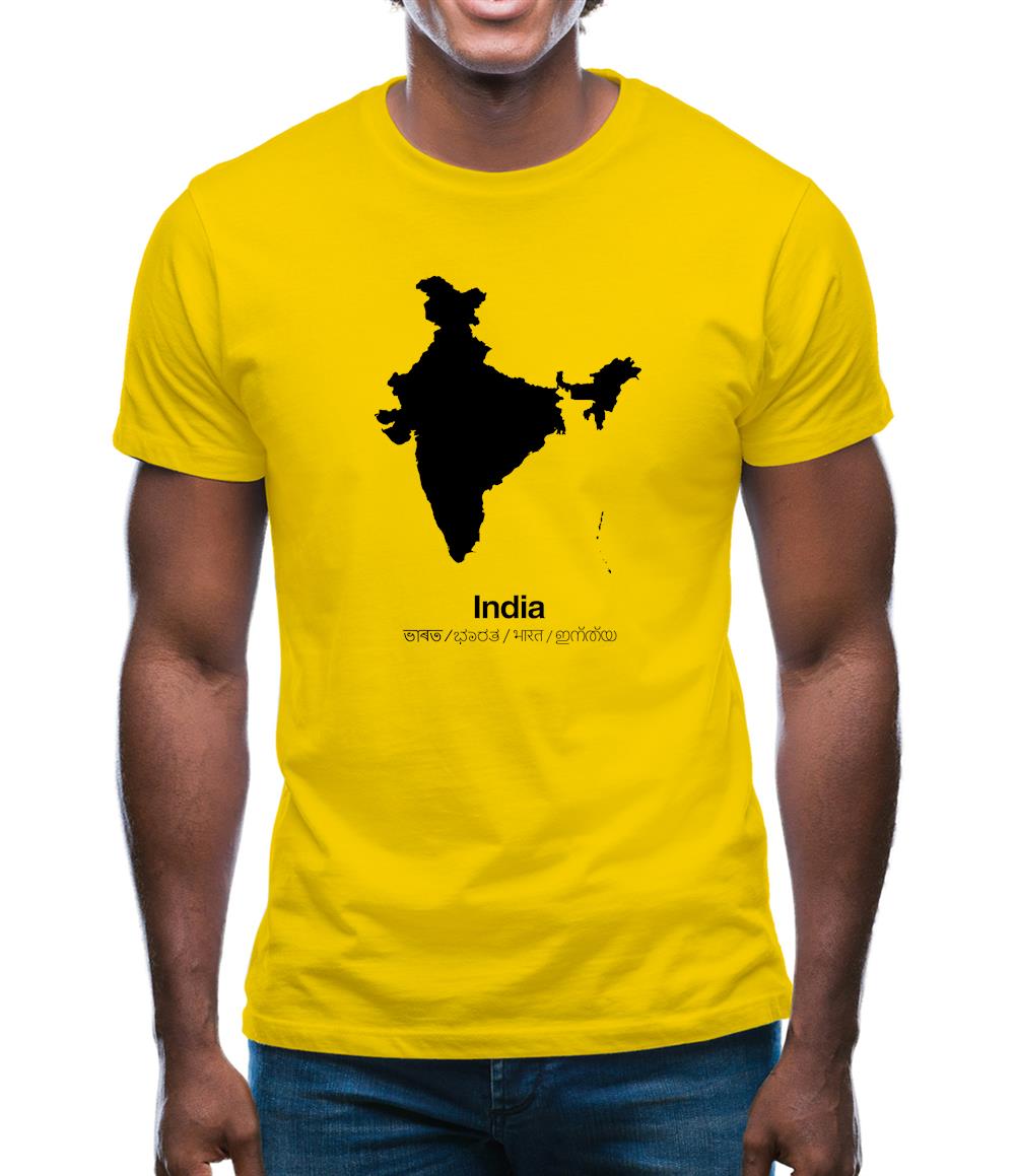 India Silhouette Mens T-Shirt