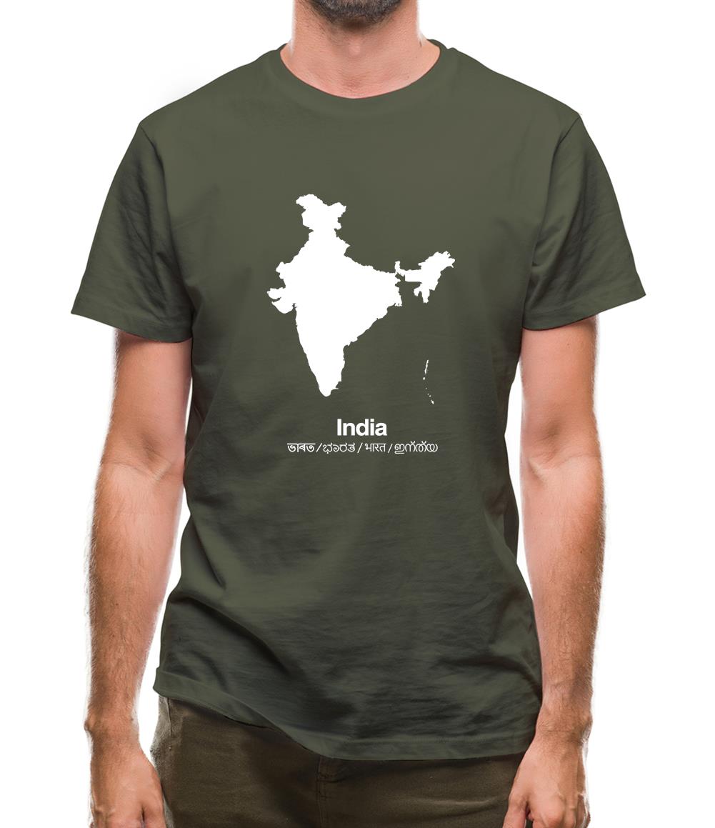 India Silhouette Mens T-Shirt