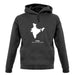 India Silhouette unisex hoodie