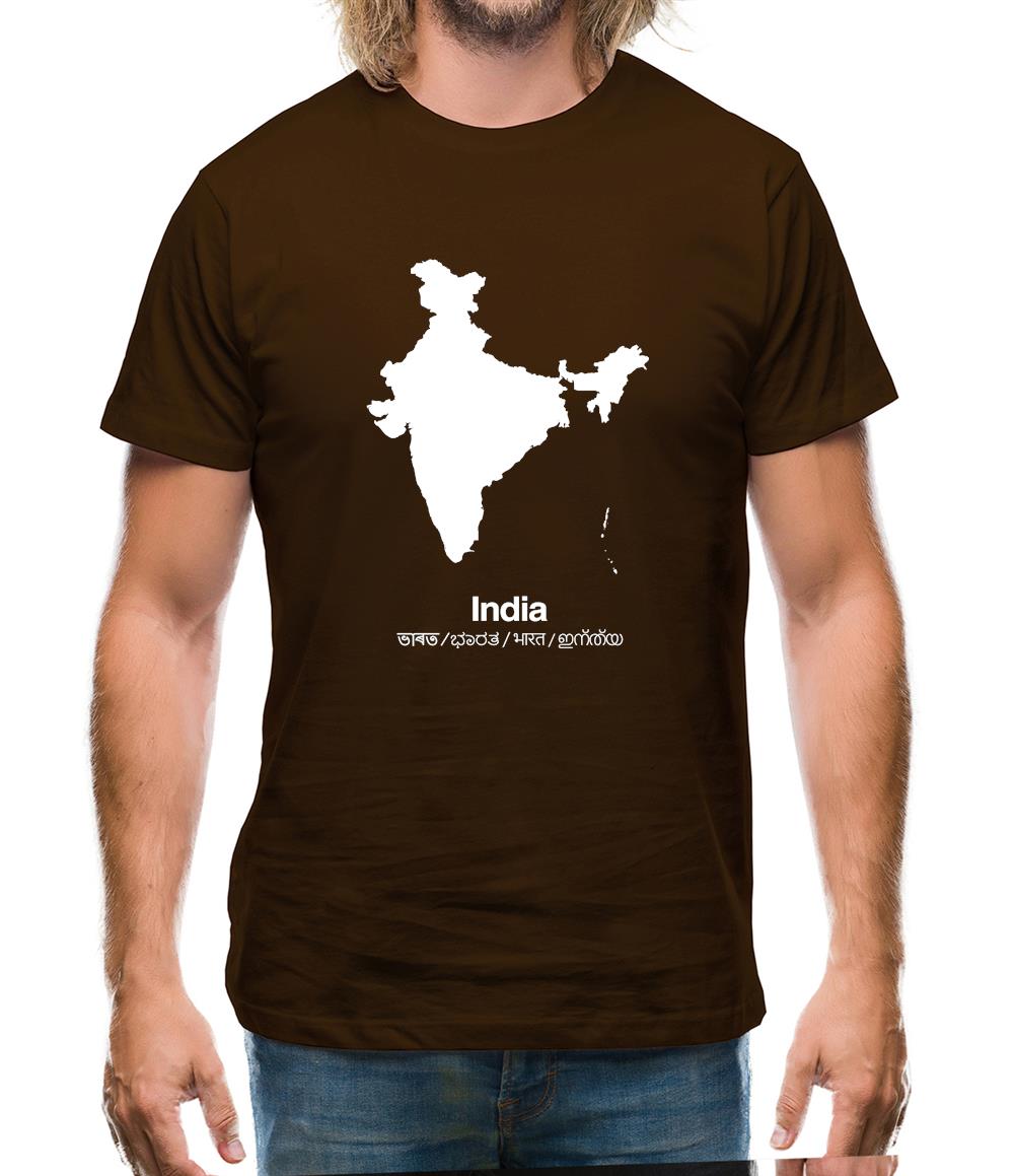 India Silhouette Mens T-Shirt