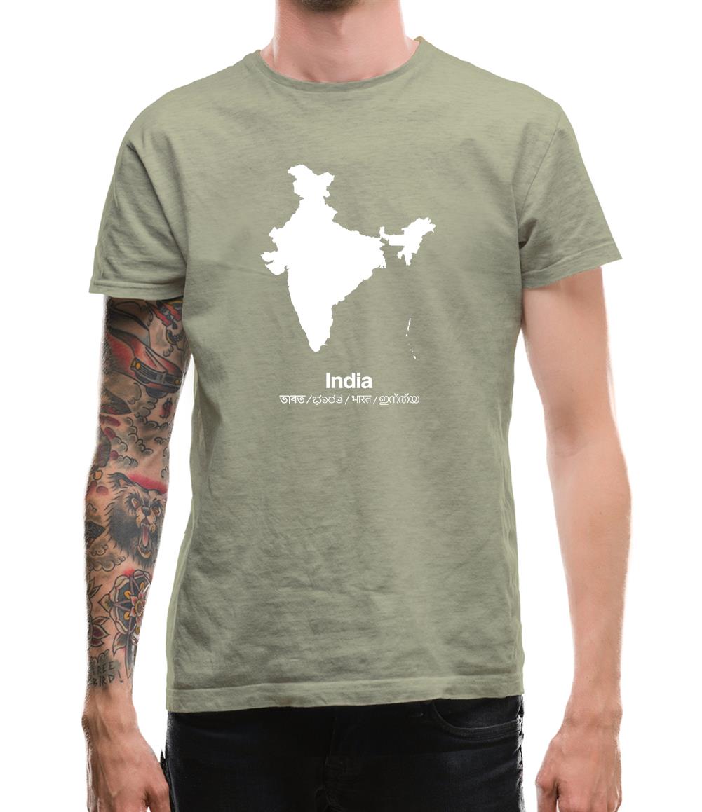 India Silhouette Mens T-Shirt