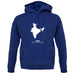 India Silhouette unisex hoodie