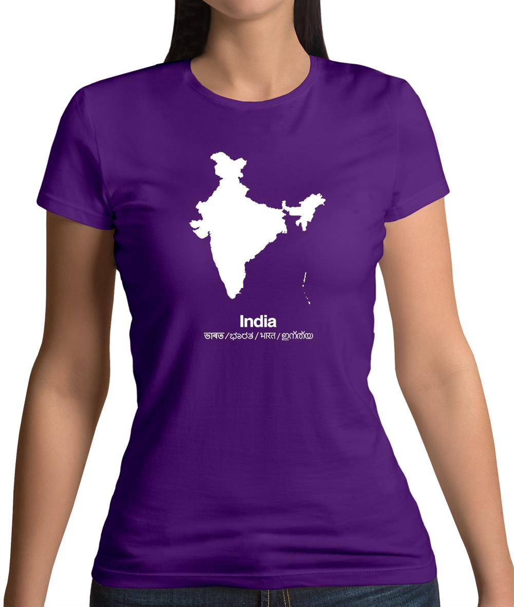 India Silhouette Womens T-Shirt