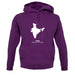 India Silhouette unisex hoodie