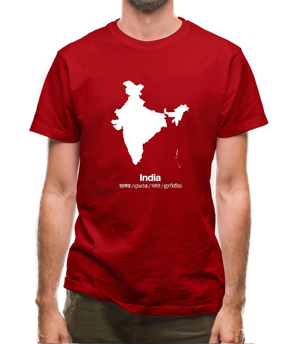 India Silhouette Mens T-Shirt