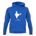 India Silhouette unisex hoodie