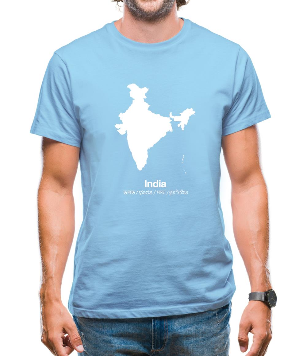 India Silhouette Mens T-Shirt