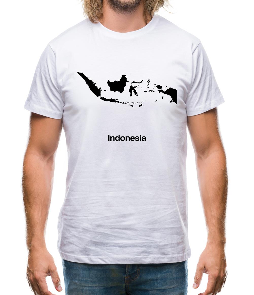 Indonesia Silhouette Mens T-Shirt