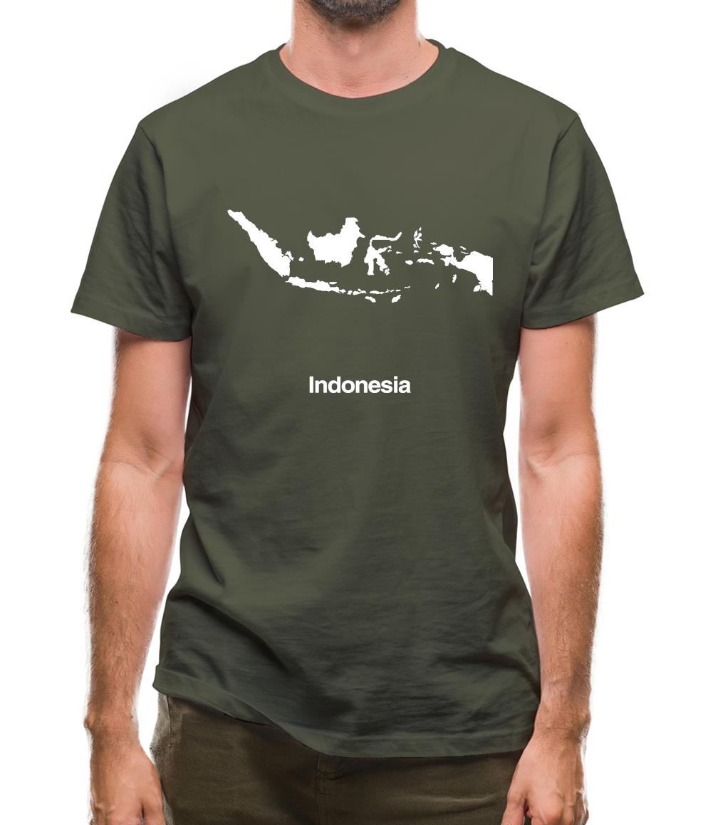 Indonesia Silhouette Mens T-Shirt