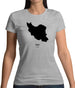 Iran Silhouette Womens T-Shirt