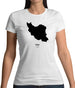 Iran Silhouette Womens T-Shirt