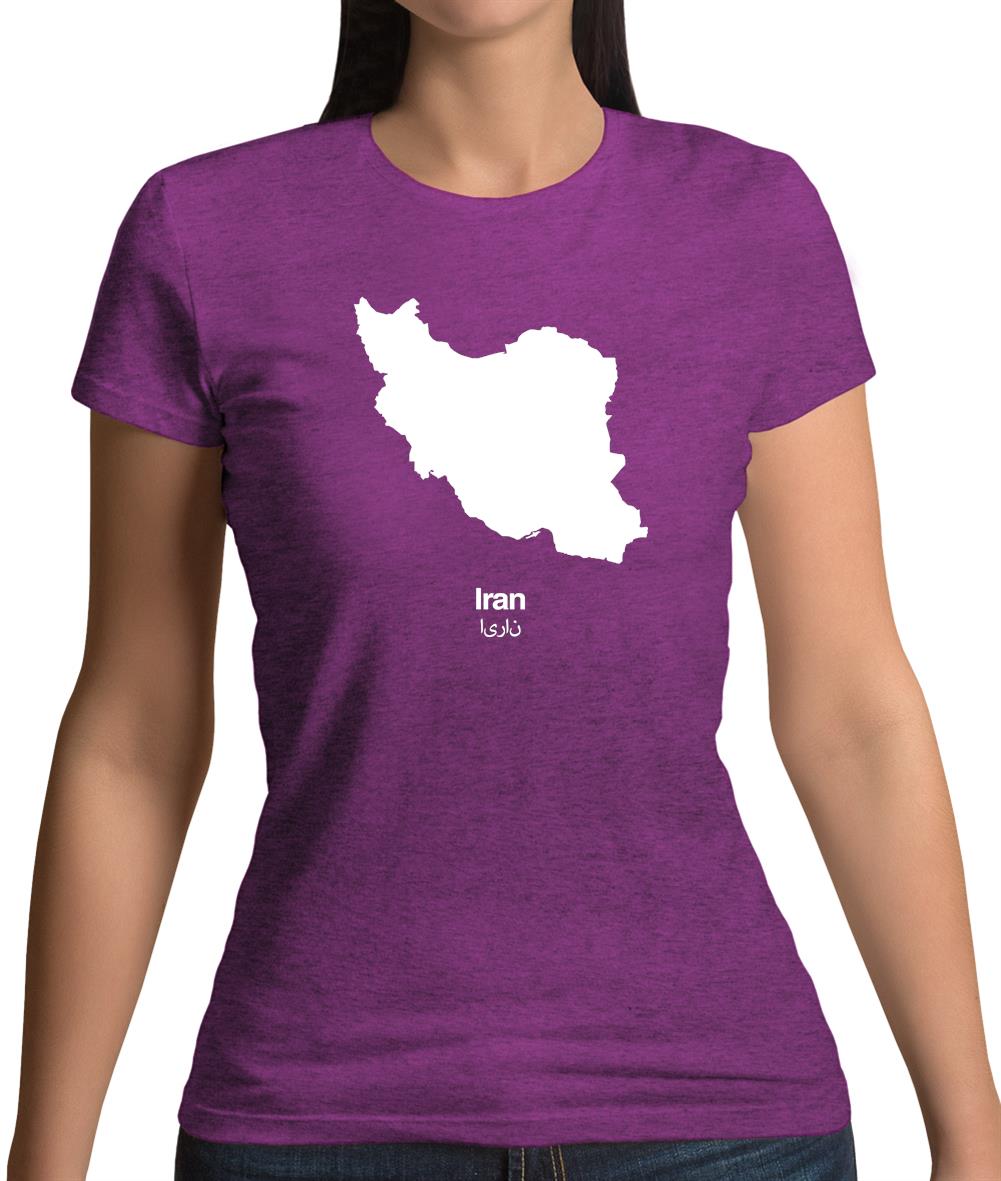 Iran Silhouette Womens T-Shirt