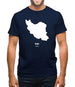 Iran Silhouette Mens T-Shirt
