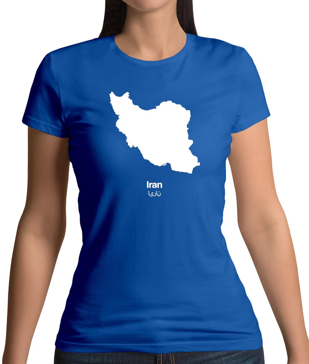 Iran Silhouette Womens T-Shirt