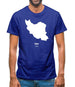 Iran Silhouette Mens T-Shirt