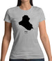 Iraq Silhouette Womens T-Shirt