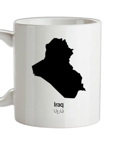 Iraq Silhouette Ceramic Mug