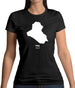 Iraq Silhouette Womens T-Shirt