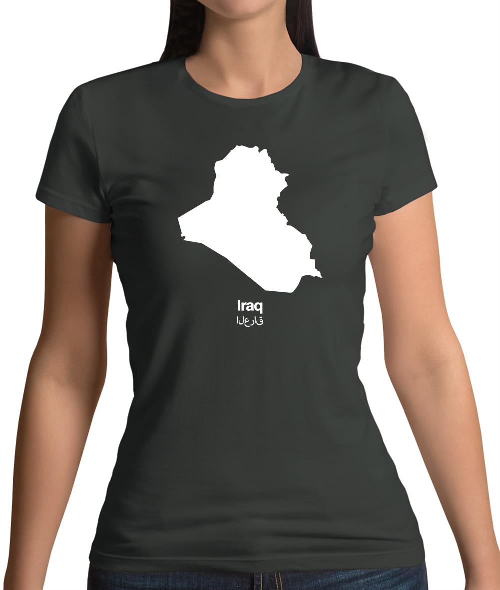 Iraq Silhouette Womens T-Shirt