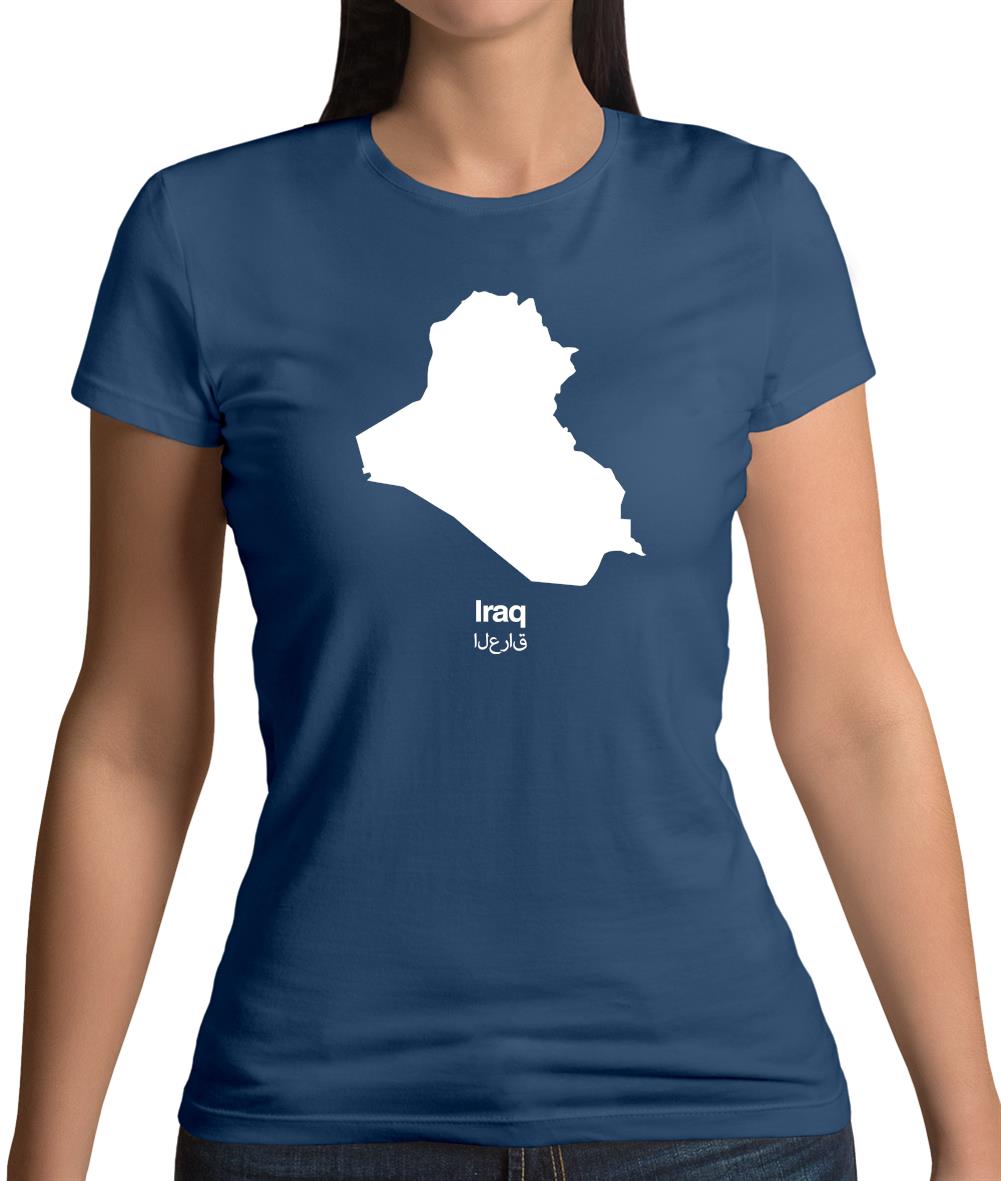 Iraq Silhouette Womens T-Shirt