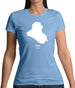 Iraq Silhouette Womens T-Shirt