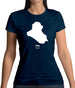 Iraq Silhouette Womens T-Shirt