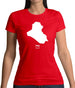 Iraq Silhouette Womens T-Shirt