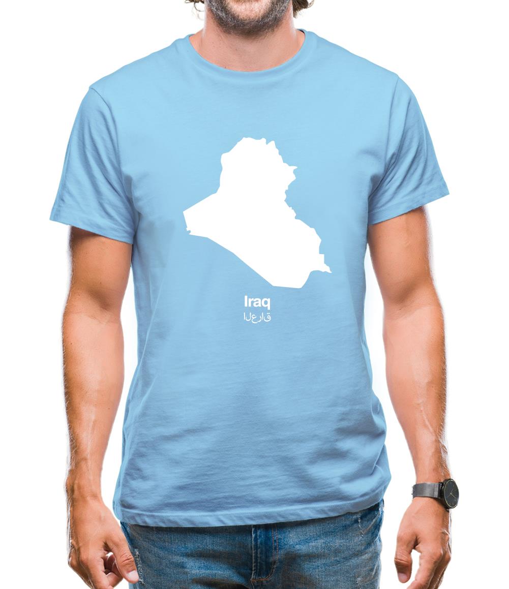 Iraq Silhouette Mens T-Shirt