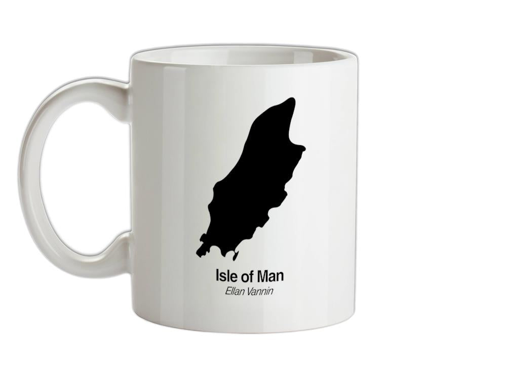Isle of Man Silhouette Ceramic Mug
