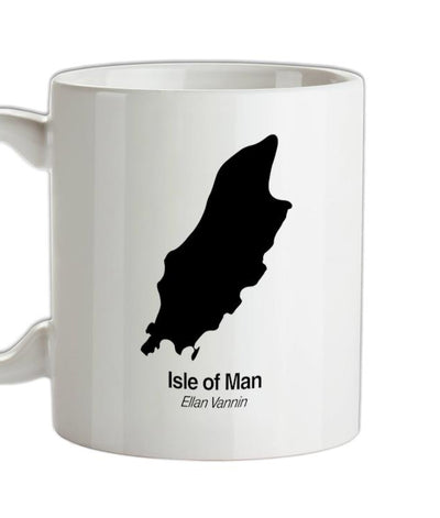 Isle of Man Silhouette Ceramic Mug