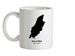 Isle of Man Silhouette Ceramic Mug