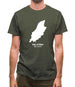 Isle Of Man Silhouette Mens T-Shirt