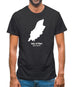 Isle Of Man Silhouette Mens T-Shirt